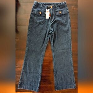 Wide Leg Flare High Rise Cider Sailor Jeans Women's M